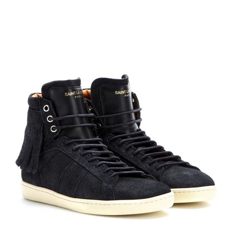 ysl high top sneakers|saint laurent sneakers women's.